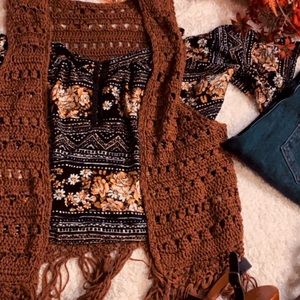Nordstrom Fringe Vest
